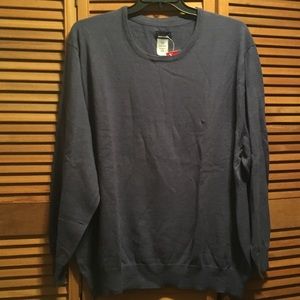 Basic Edition Slate Blue Crewneck Sweater